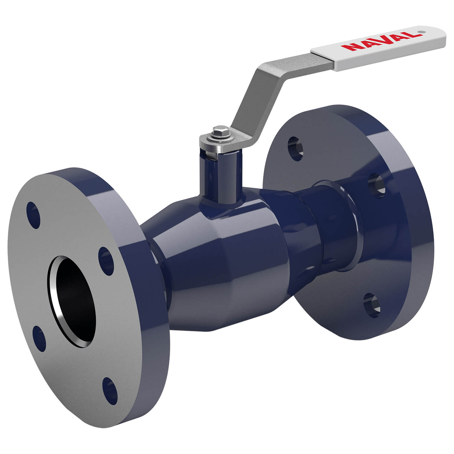 Ball valve, FL/FL, DN050 PN40 rb, handle