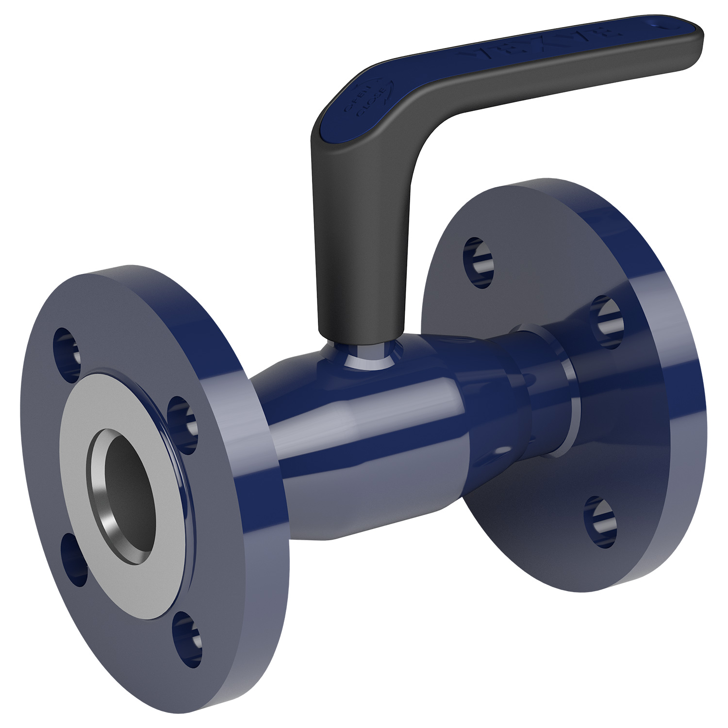 KÄHLER Kugelhahn FL/FL DN015 PN40 rD Stahl H X